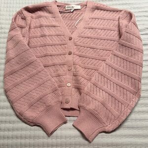 Chelsea & Theodore Pink Women's Cardigan